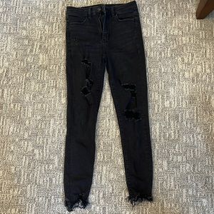 American Eagle black ripped jeans